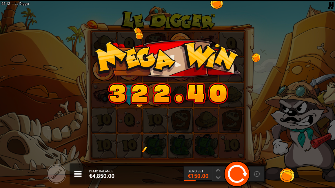Scène de jeu Le Digger